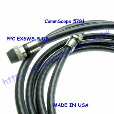 (CommScope 5781 )+( PPC EX6WS PLUS 2個接頭) 1公尺電視線 同軸電纜 5C2V 軍規可以客製化